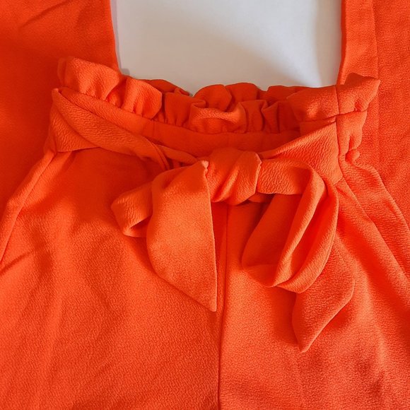 SHEIN: Orange Women's Pants/Trousers with Bow - Picture 3 of 4